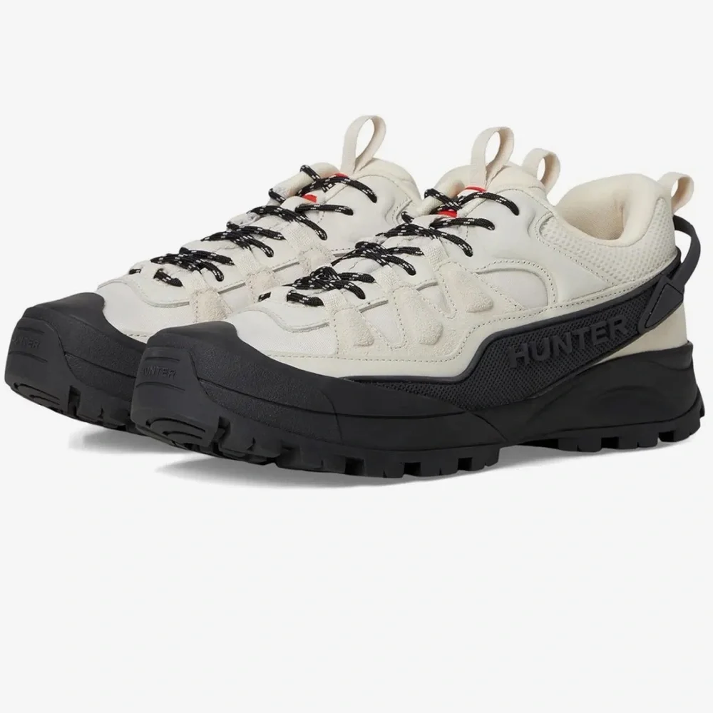 Hunter Cream and Black Trail Sneaker
